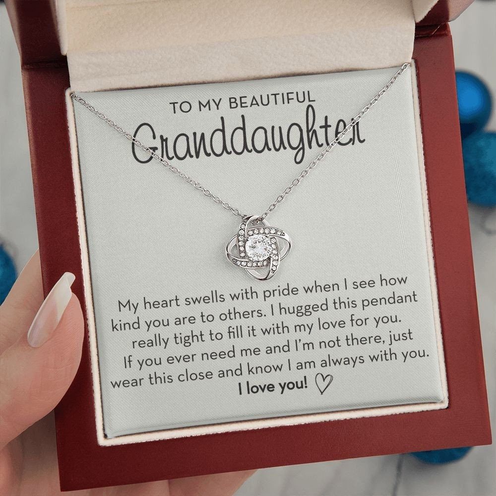 To My Beautiful Granddaughter - I Will Always Love You Necklace