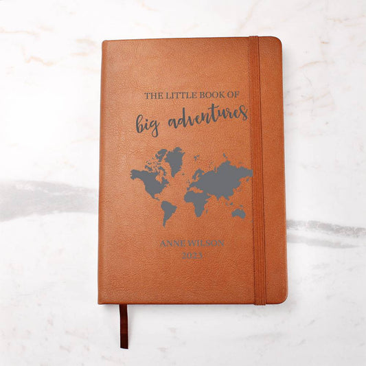Personalized Travel Notes Journal, Study Abroad Gift, Travel Journal, Graduation Gift
