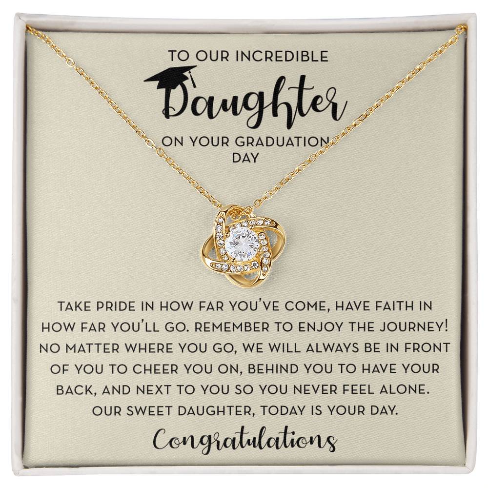 Daughter Graduation Gift, To Our Daughter Graduation Jewelry, Graduation Gift for Daughter from Parents