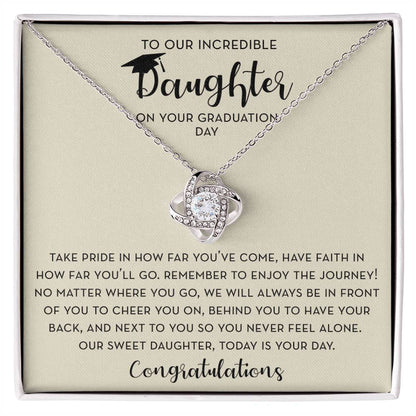 Daughter Graduation Gift, To Our Daughter Graduation Jewelry, Graduation Gift for Daughter from Parents