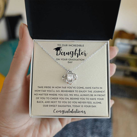 Daughter Graduation Gift, To Our Daughter Graduation Jewelry, Graduation Gift for Daughter from Parents