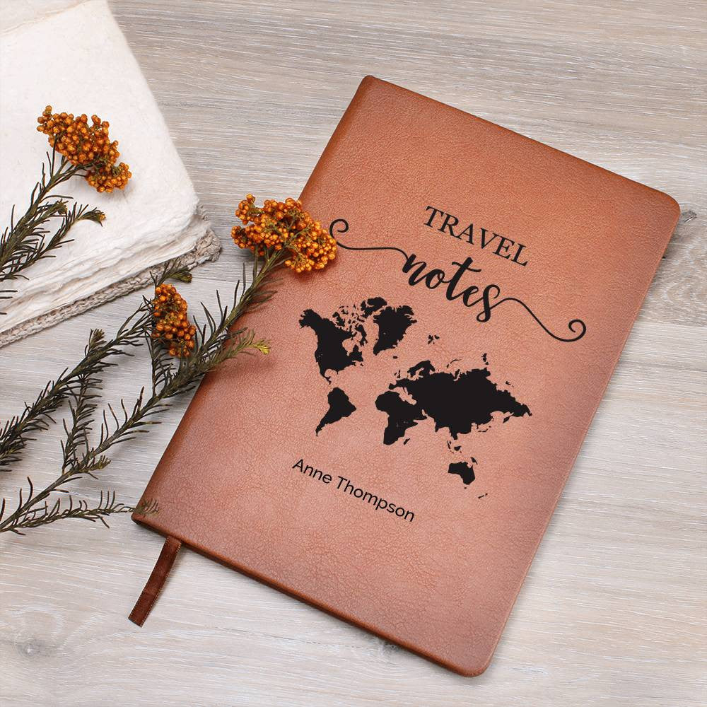 Personalized Travel Notes Leather Journal
