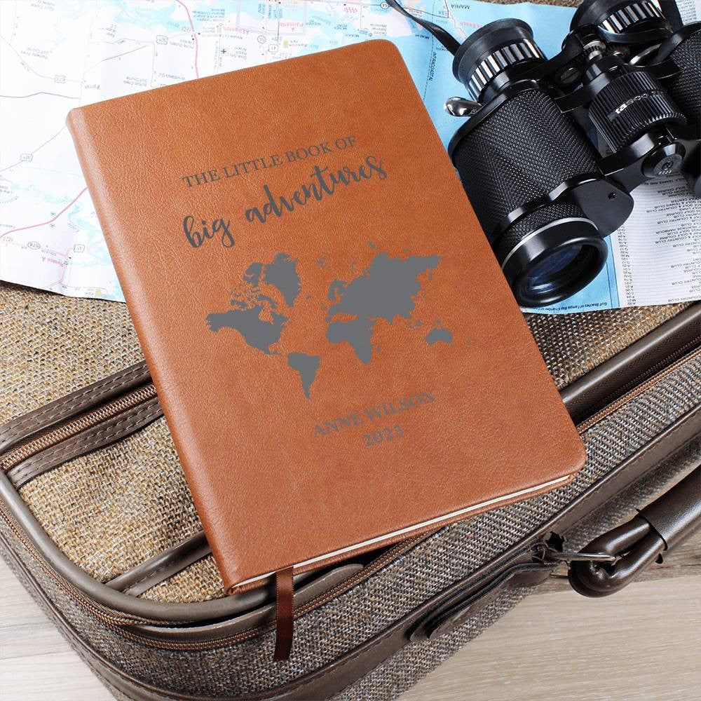 Personalized Travel Notes Journal, Study Abroad Gift, Travel Journal, Graduation Gift