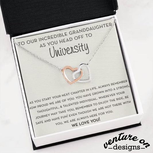 Going to University Gift for Granddaughter, Granddaughter Necklace