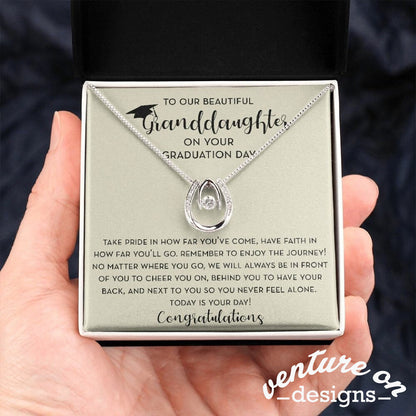 Granddaughter Gift for Graduation, Granddaughter Graduation Necklace