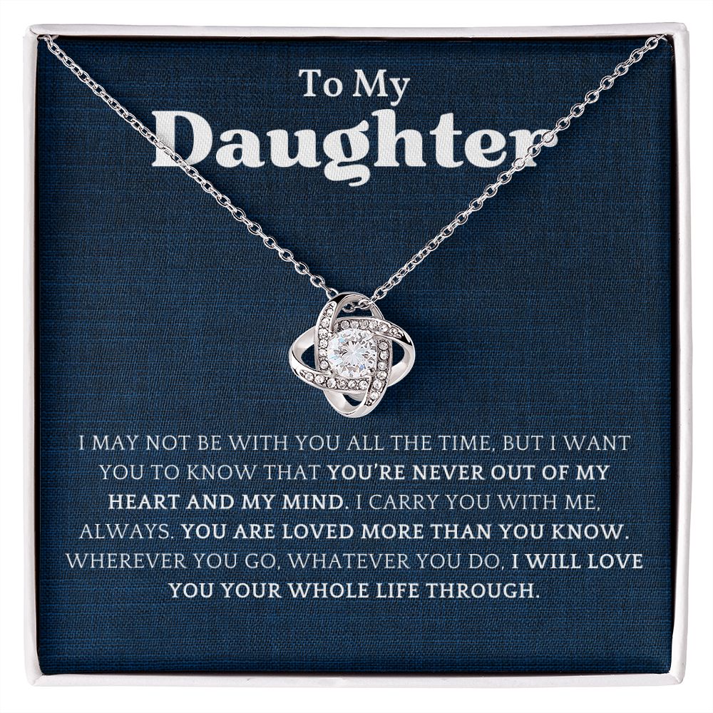 Daughter Necklace, I Carry You with Me Always