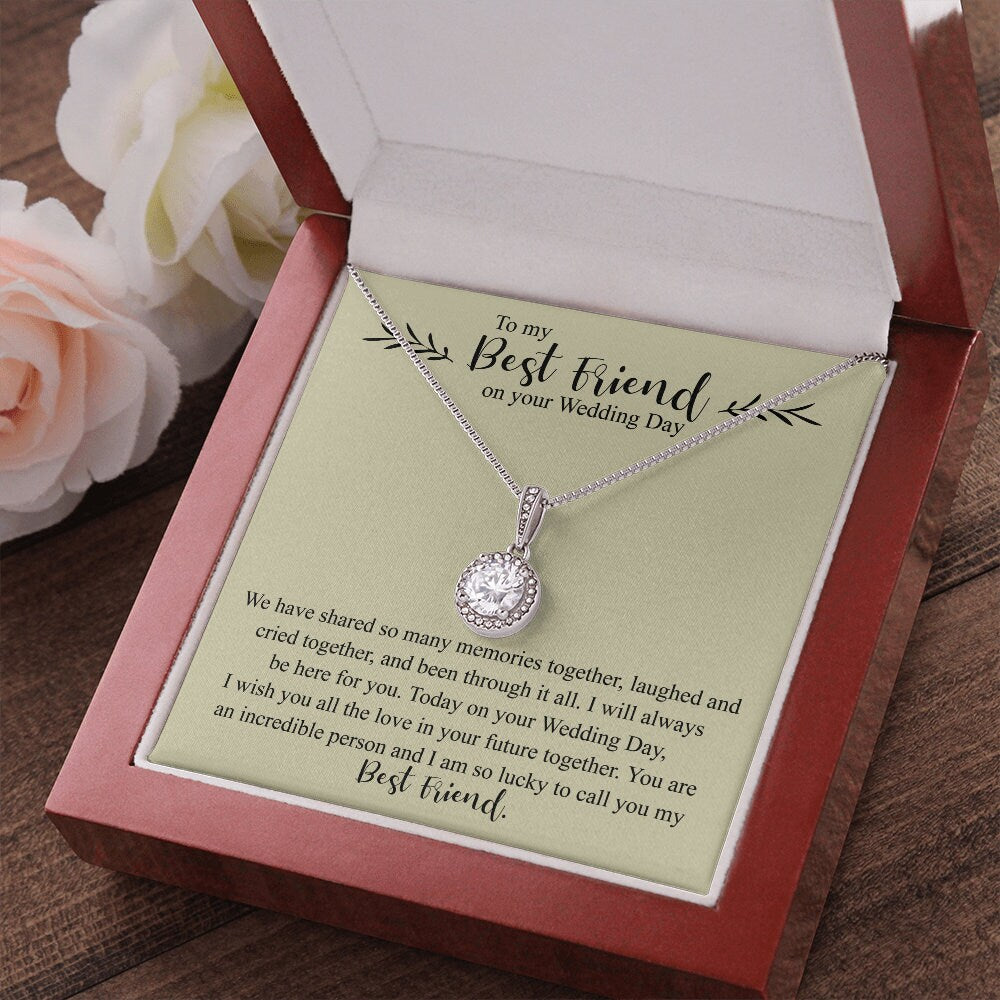 To My Best Friend on Your Wedding Day Necklace