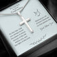 Personalized Gift for Son Confirmation, Cross Necklace for Son Confirmation
