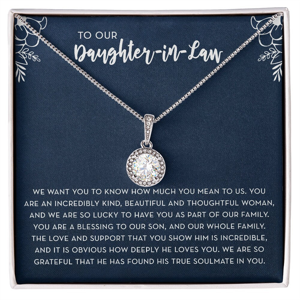 Daughter-in-Law Gift for Wedding Day, Daughter in Law Necklace