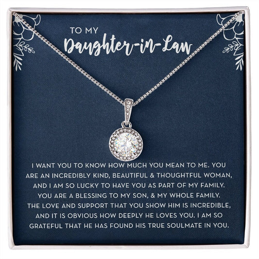 Daughter-in-Law Necklace, Gift for Wedding Day