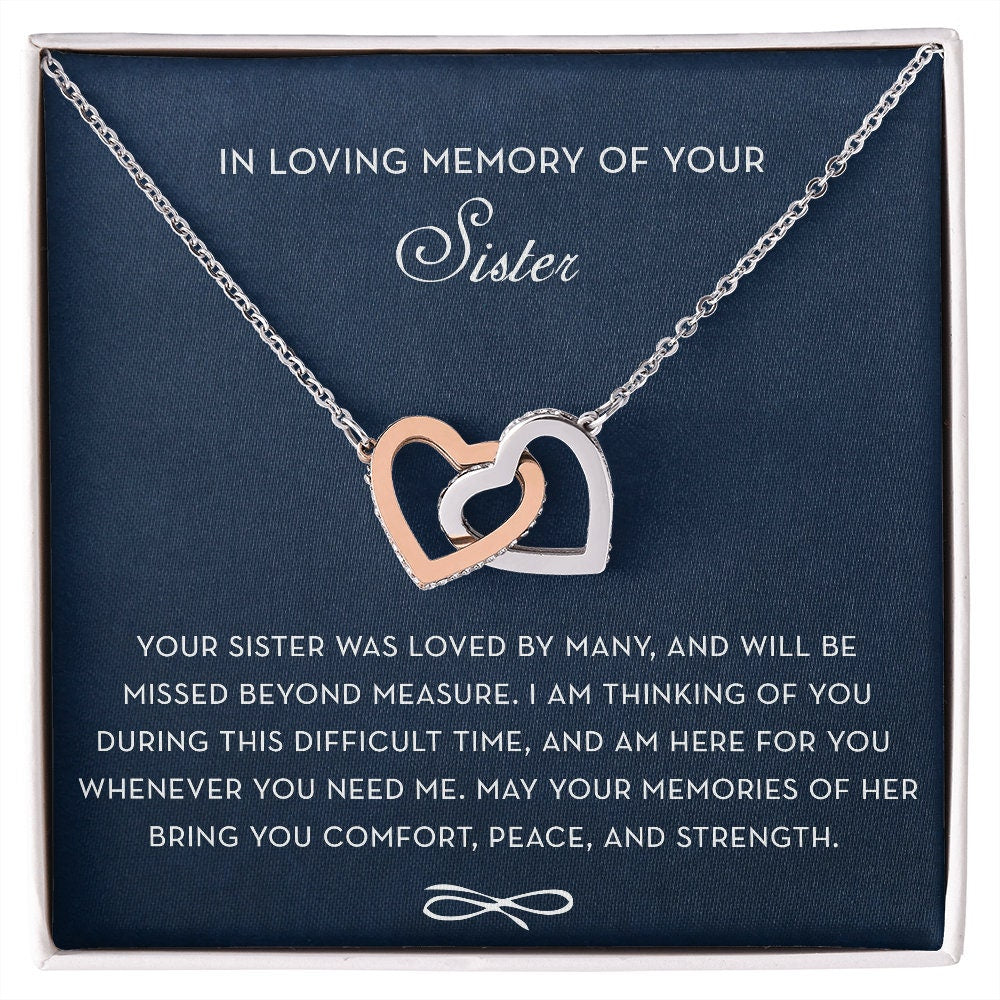 In Loving Memory of your Sister, Memorial Gift For Loss of Sister, Sister Condolence Gift, Grief Gift, Condolence Gift, Loss of Sister Gift