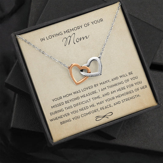 In Loving Memory of your Mom, Memorial Gift For Loss of Mother, Condolence Gift