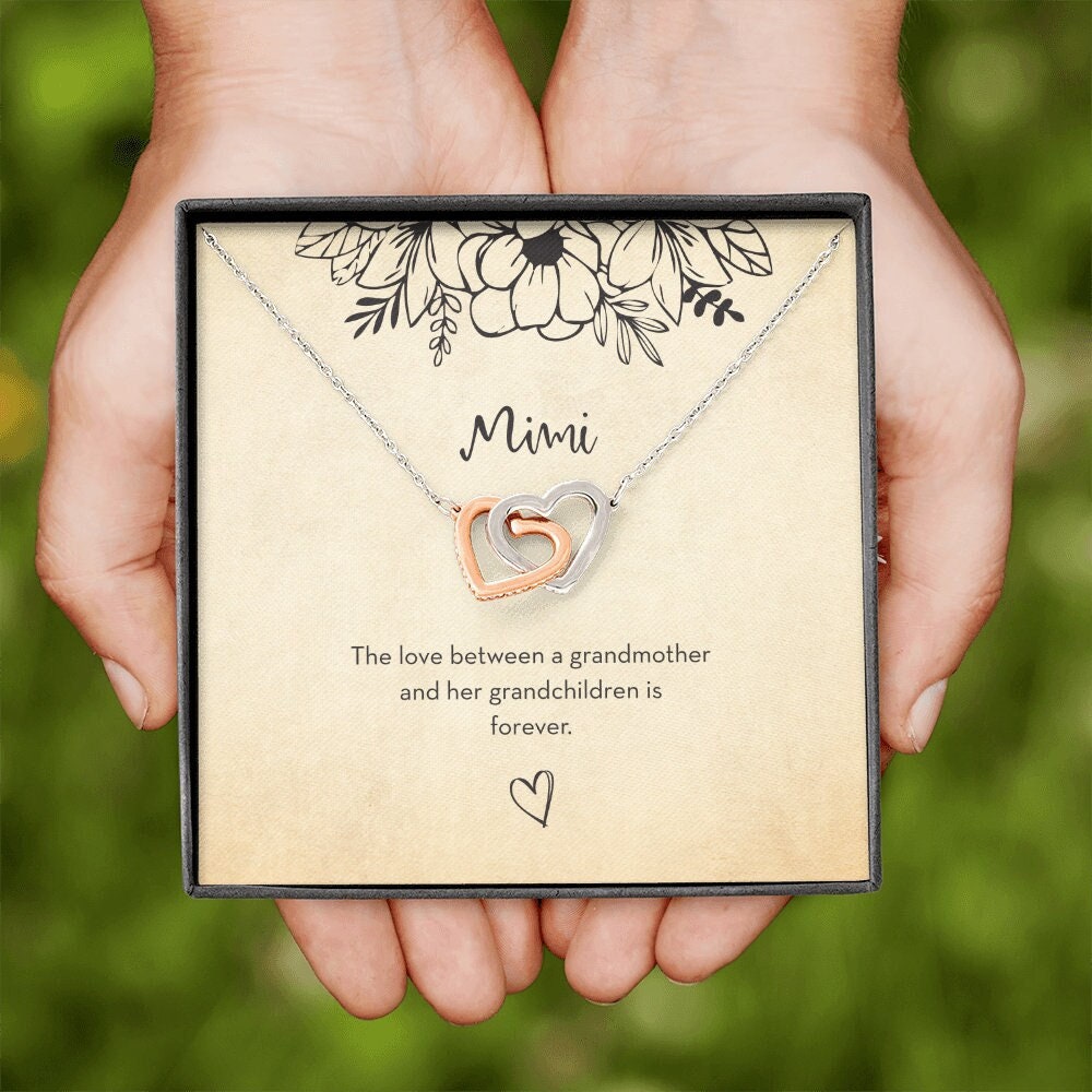 Mimi Hearts Necklace, Gift from Grandchildren