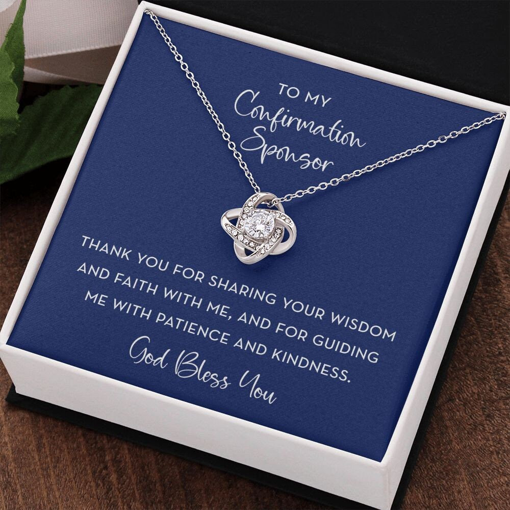 Confirmation Sponsor Gift Necklace, Confirmation Sponsor Gift For Women