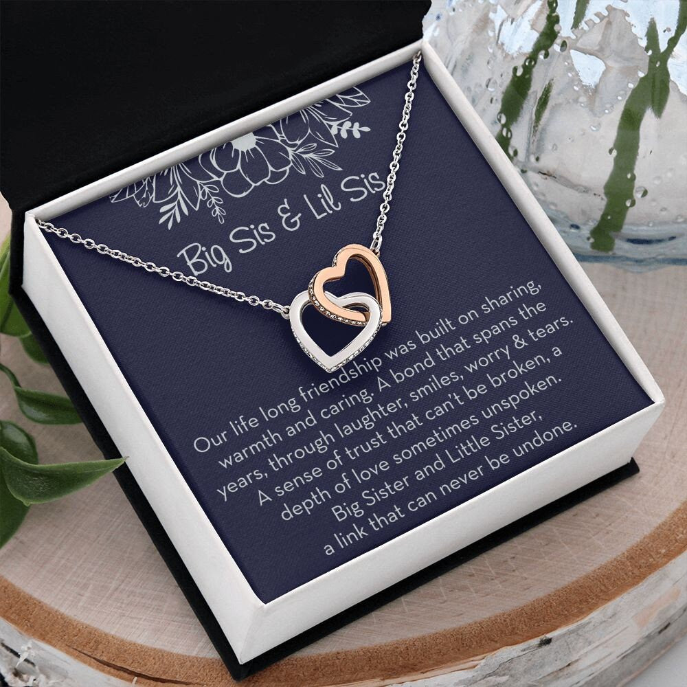 Buy Gifts for Sisters Heart Matching Big Sis Little Lil Sis Sisters Necklace  Jewelry Gift Set Best Friends Sister Necklaces for 2 Sister Jewelry  Birthday Christmas Gifts for Girls Teens Women Online