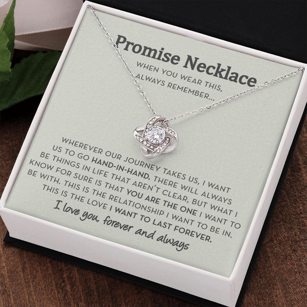 Promise Gift for Girlfriend, Promise Jewelry for Her, Anniversary Gift