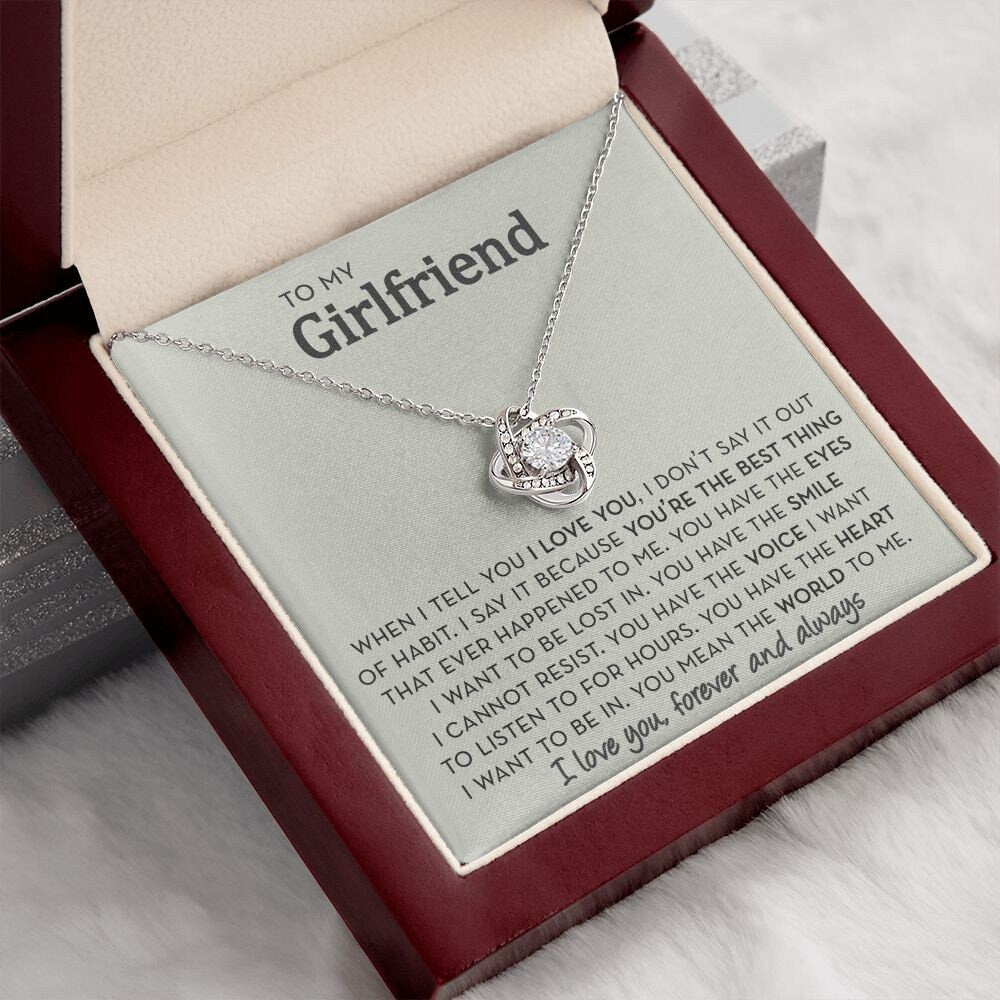 Necklace Gift to Girlfriend Lovely Heart Necklace – 4Lovebirds