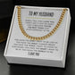 To My Husband Chain Necklace, Romantic Gift for Husband