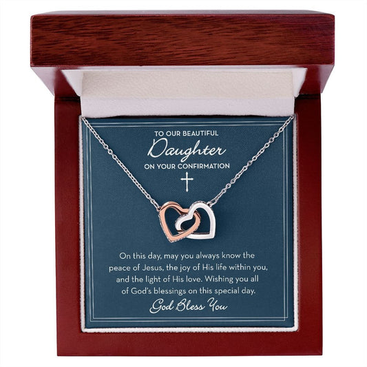 Daughter Confirmation Necklace from Parents, Gift for Confirmation Girl, For Our Daughter Confirmation