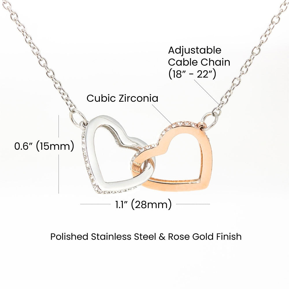 Engraved Two Heart Necklace – joannu Jewelry – Personalized Jewelry