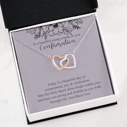 Confirmation Gift for Girl, Confirmation Hearts Necklace, Gift for Girl Confirmation