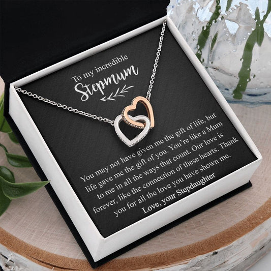 Stepmum Gift from Stepdaughter, Stepmum Necklace, Stepmum Mother's Day