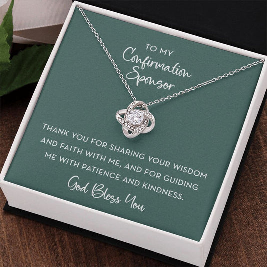 Confirmation Sponsor Gift, Necklace for Confirmation Sponsor, Thank You Gift Confirmation Sponsor