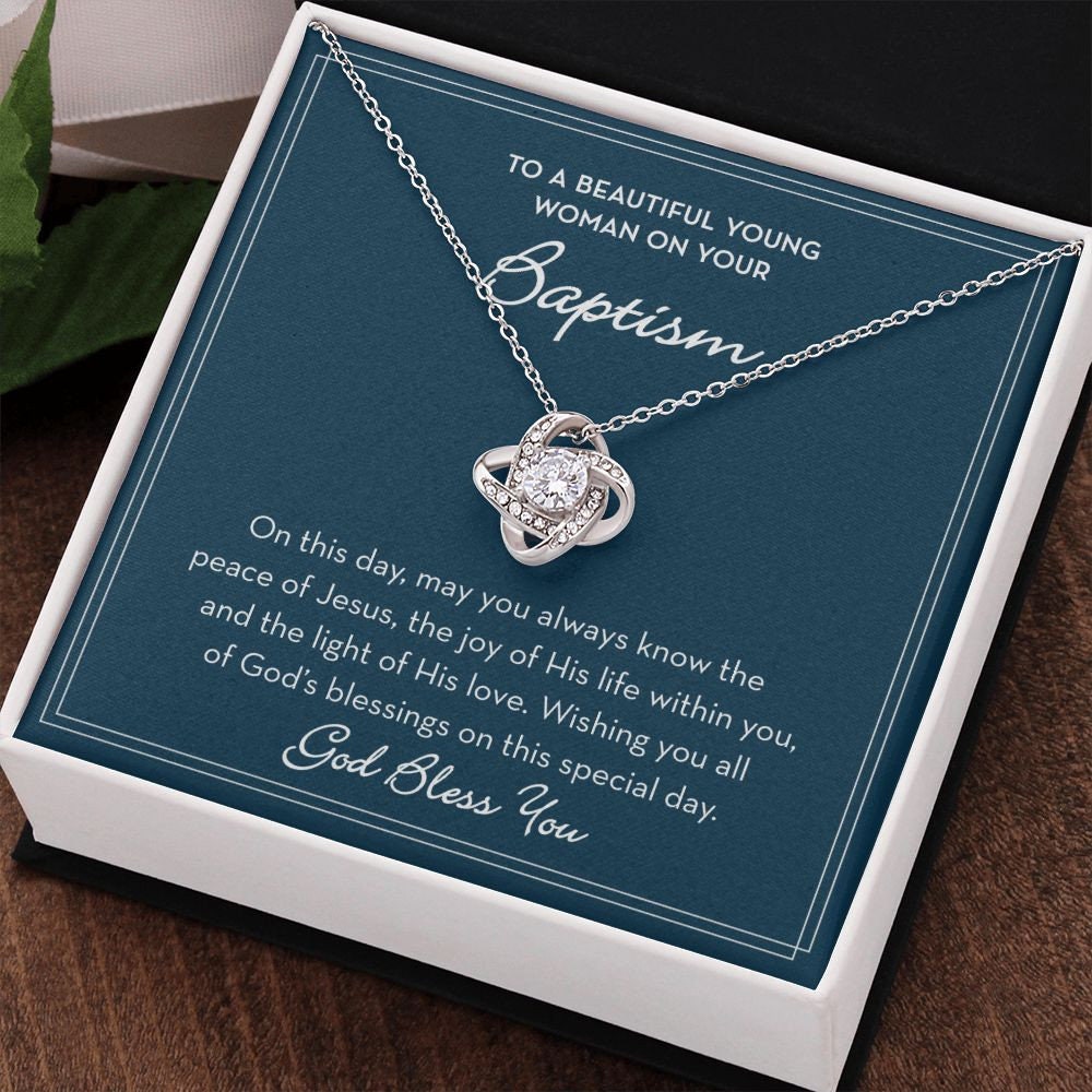 Baptism Necklace for Girl, Baptism Gift for Her