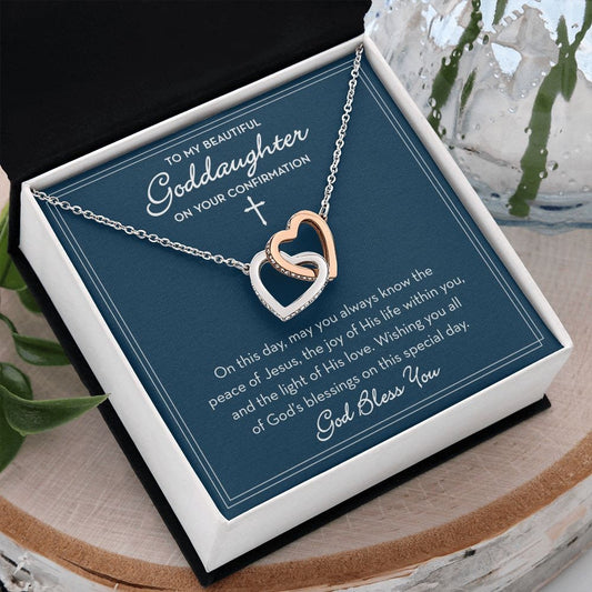 Goddaughter Confirmation Gift, For my Goddaughter Confirmation Necklace, Religious Gift