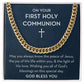 First Communion Gift for Him, Gift for First Holy Communion Boy, First Communion Jewelry