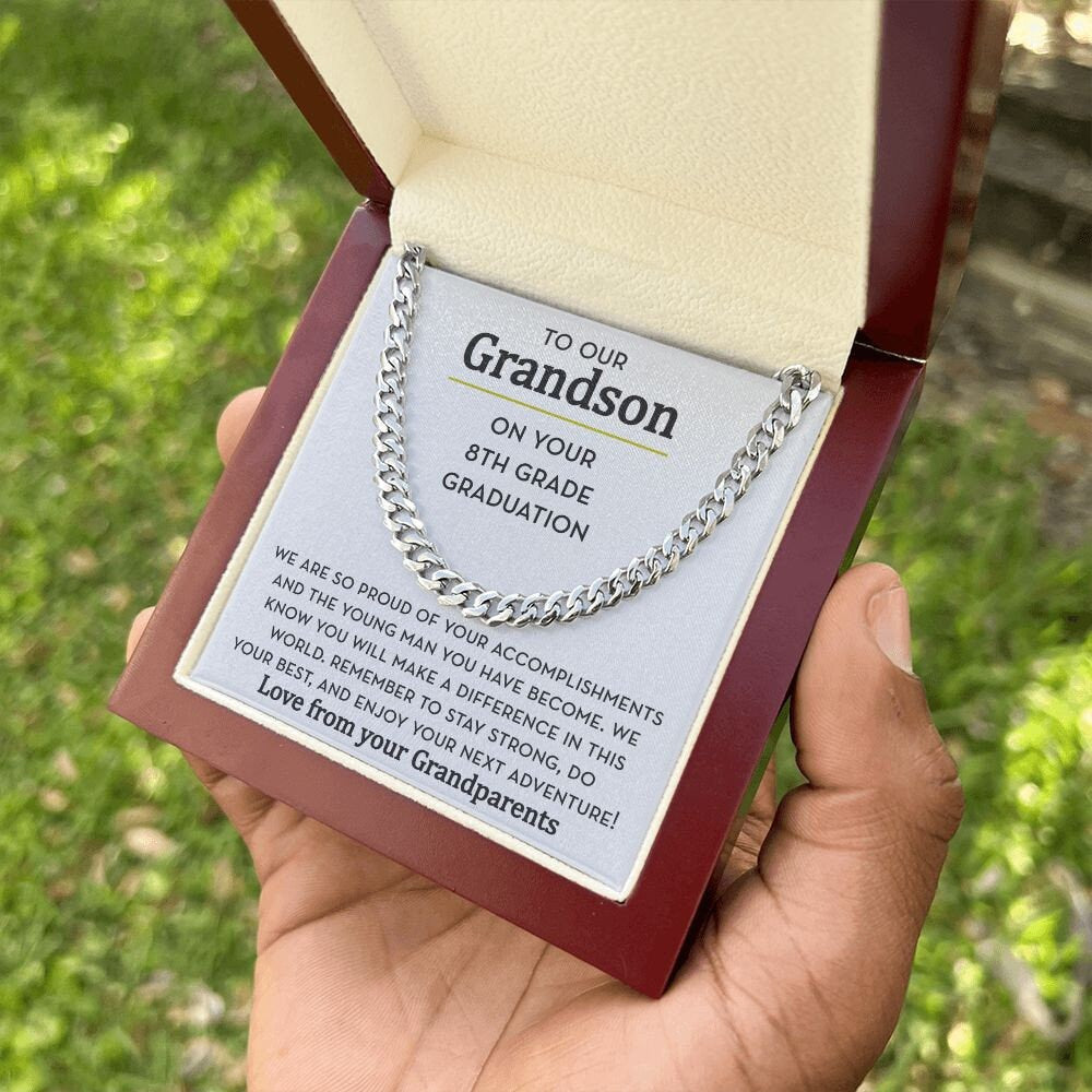 8th Grade Graduation Gift for Grandson, Grandson Gift Middle School Graduation
