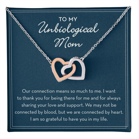 Unbiological Mom Gift, Stepmom Gift, Necklace for Bonus / Second Mom, Gift for Unbiological Mom