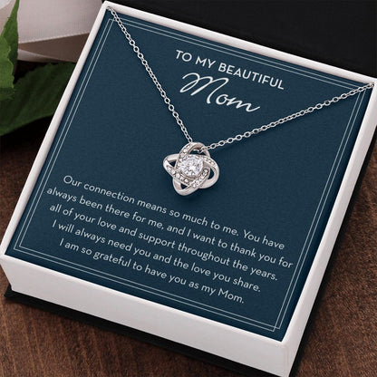 Mom Necklace, Mother & Son Gift, Mom Gift From Son, Gift For Mom