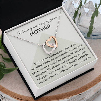 In Loving Memory of Your Mom, Memorial Gift For Loss of Mother, Loss of Mom Necklace