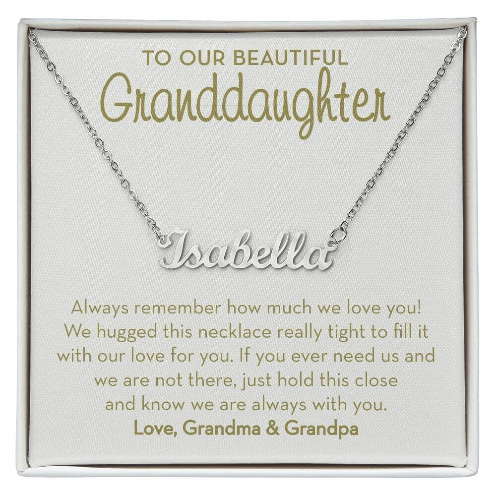 Grandparent necklace sales with names